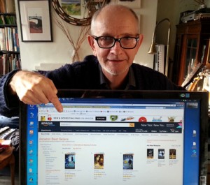 Peter Rowlands with Amazon sales ranking screen